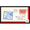 1068 lettre USA Aviation premier vol Airmail cover first flight aeroplane 1947 AM 74 Kemmerer, Wyoming