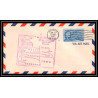 1073 lettre USA Aviation premier vol Airmail cover first flight aeroplane 1947 AM 35 Huron, South Dakota