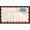 1076 lettre USA Aviation premier vol Airmail cover first flight aeroplane 1947 AM 35 Alliance, Nebraska
