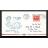 1078 lettre USA Aviation premier vol Airmail cover first flight aeroplane 1948 AM 82 Brownsville (Texas)