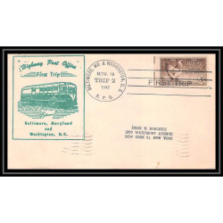 1085 lettre USA Aviation premier vol Airmail cover first flight aeroplane 1948 Baltimore TRIP 2 
