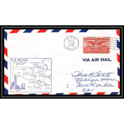 1104 lettre USA Aviation premier vol Airmail cover first flight aeroplane 1949 AM 81 Ada (Oklahoma)