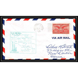 1105 lettre USA Aviation premier vol Airmail cover first flight aeroplane 1949 AM 81 Holdenville, Oklahoma