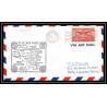 1108 lettre USA Aviation premier vol Airmail cover first flight aeroplane 1949 AM 86 Iron Mountain, Michigan