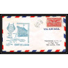 1138 lettre USA Aviation premier vol Airmail cover first flight aeroplane 1949 AM 91 EAST Saint-Louis