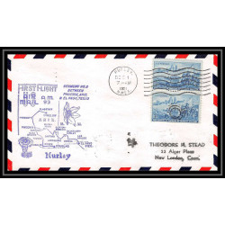 1155 lettre USA Aviation premier vol Airmail cover first flight aeroplane 1951 AM 93 Hurley, New Mexico