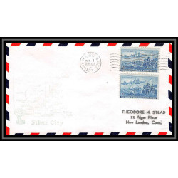 1156 lettre USA Aviation premier vol Airmail cover first flight aeroplane 1951 am 93 Silver City, New Mexico