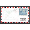1163 lettre USA Aviation premier vol Airmail cover first flight aeroplane 1952 AM 77 Yakima Washington