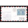 1164 lettre USA Aviation premier vol Airmail cover first flight aeroplane 1953 AM 86 Escanaba, Michigan