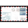 1168 lettre USA Aviation premier vol Airmail cover first flight aeroplane 1953 AM 88 Cleveland