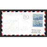 1170 lettre USA Aviation premier vol Airmail cover first flight aeroplane 1953 AM 88 Marion, Ohio