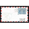 1174 lettre USA Aviation premier vol Airmail cover first flight aeroplane 1953 AM 86 Hancock, Michigan