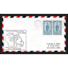 1181 lettre USA Aviation premier vol Airmail cover first flight aeroplane 1953 AM 86 Iron Mountain, Michigan