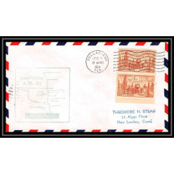 1183 lettre USA Aviation premier vol Airmail cover first flight aeroplane 1954 AM 81 Dallas