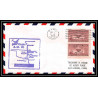 1187 lettre USA Aviation premier vol Airmail cover first flight aeroplane 1954 AM 81 Paris Texas