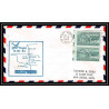1188 lettre USA Aviation premier vol Airmail cover first flight aeroplane 1954 AM 81 Fort Worth, Texas