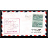 1190 lettre USA Aviation premier vol Airmail cover first flight aeroplane 1954 AM 81 Fayetteville, Arkansas