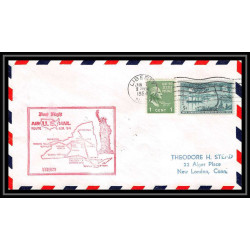 1191 lettre USA Aviation premier vol Airmail cover first flight aeroplane 1954 AM 94 Liberty