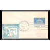 1195 lettre USA Aviation premier vol Airmail cover first flight aeroplane 1955 Flomaton (Alabama) TRIP 1