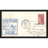 1196 lettre USA Aviation premier vol Airmail cover first flight aeroplane 1955 Charleston / Connellsville trip 1