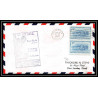 1200 lettre USA Aviation premier vol Airmail cover first flight aeroplane 1957 AM 76 Palmdale, California
