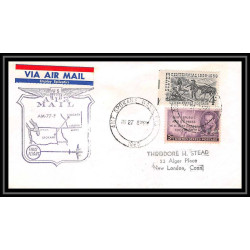 1204 lettre USA Aviation premier vol Airmail cover first flight aeroplane 1960 AM 77 Spokane (Washington)