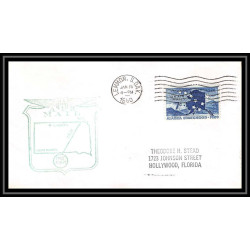 1207 lettre USA Aviation premier vol Airmail cover first flight aeroplane 1960 AM 73 Lemmon, South Dakota