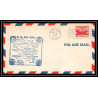 1256 lettre USA Aviation premier vol Airmail cover first flight 1948 aeroplane AM 86 Portage, Wisconsin