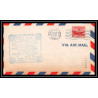 1262 lettre USA Aviation premier vol Airmail cover first flight 1948 aeroplane AM 86 Wausau, Wisconsin