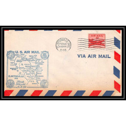 1263 lettre USA Aviation premier vol Airmail cover first flight 1948 aeroplane AM 86 Clintonville Wisconsin