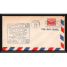 1265 lettre USA Aviation premier vol Airmail cover first flight 1948 aeroplane AM 86 Oshkosh, Wisconsin