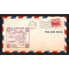 1269 lettre USA Aviation premier vol Airmail cover first flight 1948 aeroplane AM 86 Chisholm, Minnesota