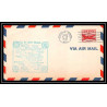 1270 lettre USA Aviation premier vol Airmail cover first flight 1948 aeroplane AM 86 Stevens Point, Wisconsin
