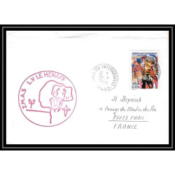 France 516 (bateau ship) Le Hénaff 27/2/2001 Lettre Navale cover bateau ship