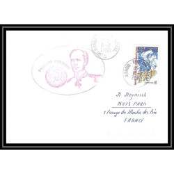 France 560 (bateau ship) fregate courbet 6/7/2000 Lettre Navale cover bateau ship