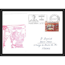 France 569 (bateau ship) sm le bihan 28/10/2000 amerique du sud buenos aires Lettre Navale cover bateau ship