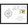 France 571 (bateau ship) frégate montcalm 24/10/2000 Lettre Navale cover bateau ship