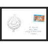 France 573 (bateau ship) frégate montcalm 2000 Lettre Navale cover bateau ship