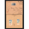 1662 seul sur Lettre (cover) N°232 Orphelins de guerre + vignette tuberculeux Pour aof dakar senegal 1932 