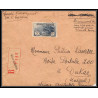 1662 seul sur Lettre (cover) N°232 Orphelins de guerre + vignette tuberculeux Pour aof dakar senegal 1932 