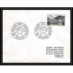 3707 France Lettre (cover) N°976 lourdes salon de l'enfance paris 3/11/1954 child