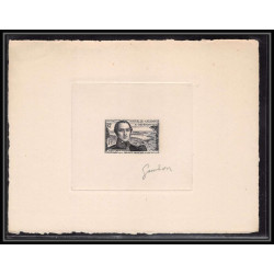 0721 Epreuve d'artiste artist proof Nouvelle-Caledonie 1953 y&t 283 Contre-amiral Marine Despointes Signé signed gandon