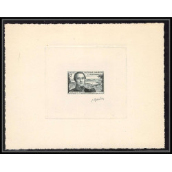 0726 Epreuve d'artiste artist proof Nouvelle-Caledonie 1953 y&t 283 Contre-amiral Marine Despointes Signé signed gandon