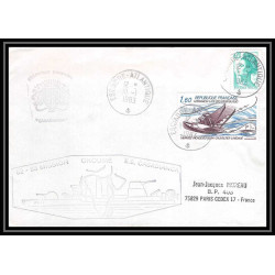 7500 escorteur casabianca 1983 poste navale militaire France Lettre (cover) 