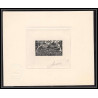 0740 Epreuve d'artiste artist proof Cameroun cameroon y&t 262 avions plane marignane douala SIKORSKY S43 Signé signed