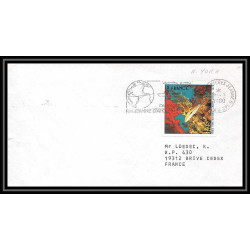 7535 porte-helicopteres jeanne d'arc 1980 new york poste navale militaire France Lettre (cover) 