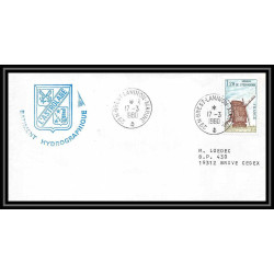 7560 Batiment Hydrographique Astrolabe vedete 1980 poste navale militaire France Lettre (cover) 