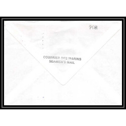 7581 Jacques Cartier (batiment de transport) 1983 poste navale militaire France Lettre (cover) 