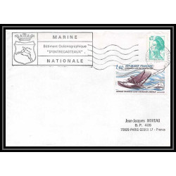 7628 batiment oceanographique d'entrecasteaux 1983 poste navale militaire France Lettre (cover) 