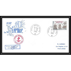 7688 Escorteur d'escadre Du Chayla 1982 poste navale militaire signe (Signed autograph) France Lettre (cover)